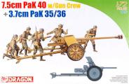 Dragon PaK 40 7,5cm et servants   